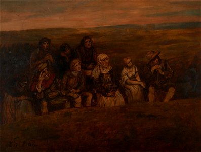 Eduard von Gebhardt Studie zur Bergpredigt