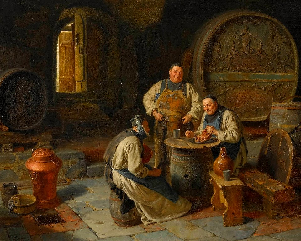 Eduard von Grützner - Das Backhändl