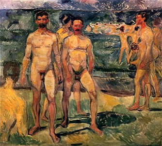 Edvard Munch - Bathing Men, Ateneum (1907)