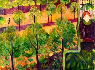 Edvard Munch - Boulevard in Paris