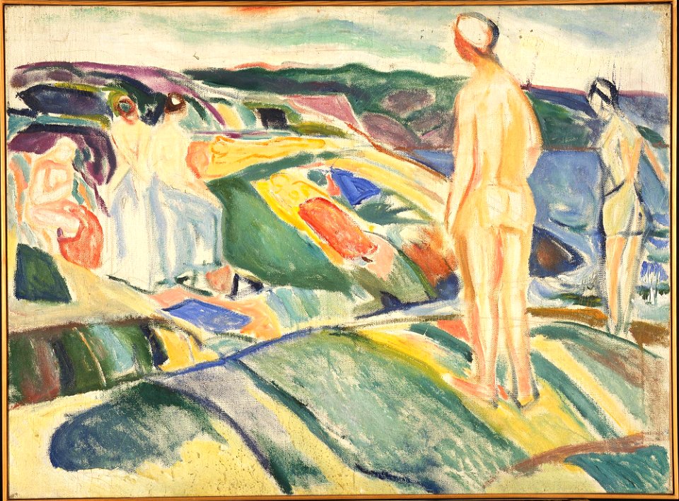 Edvard Munch - Bathing Women on Rocks - MM.M.00792 - Munch Museum