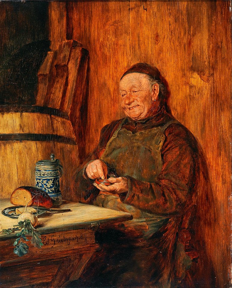 Eduard von Grützner Stillvergnügt 1884
