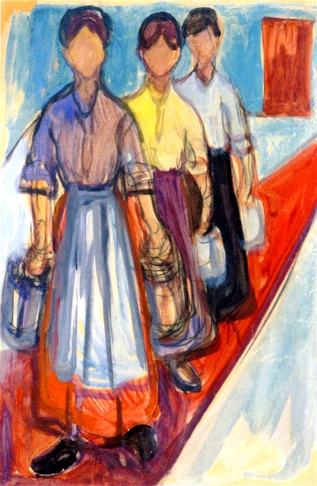 Edvard Munch - Charwomen at the Mutiger Ritter Hotel in Kösen