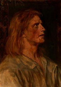 Eduard von Gebhardt Brustbild eines jungen Mannes 1921