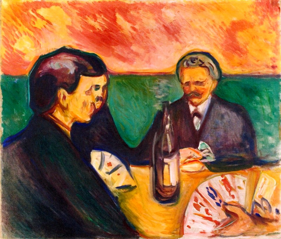 Edvard Munch - Card Players in Elgersburg