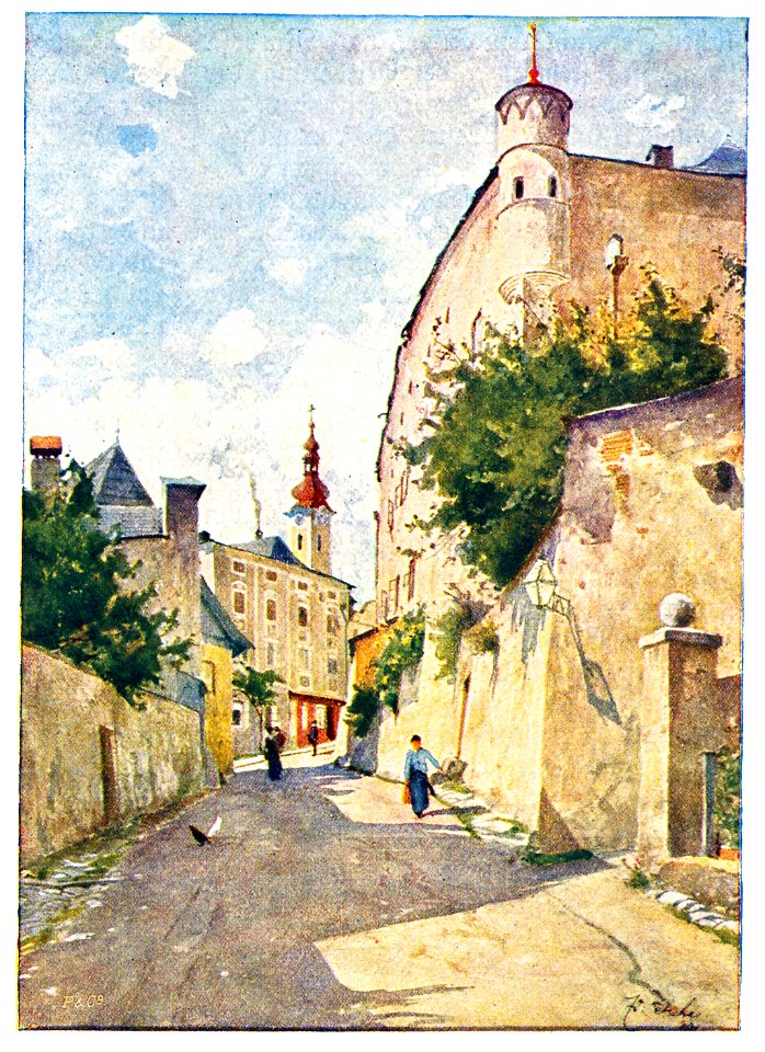 Eduard Zetsche Bei der Burg zu Enns 1923 dgE