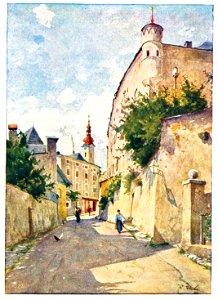Eduard Zetsche Bei der Burg zu Enns 1923 dgE
