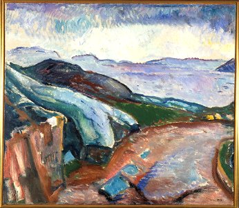 Edvard Munch - Rain at the Coast - MM.M.00464 - Munch Museum