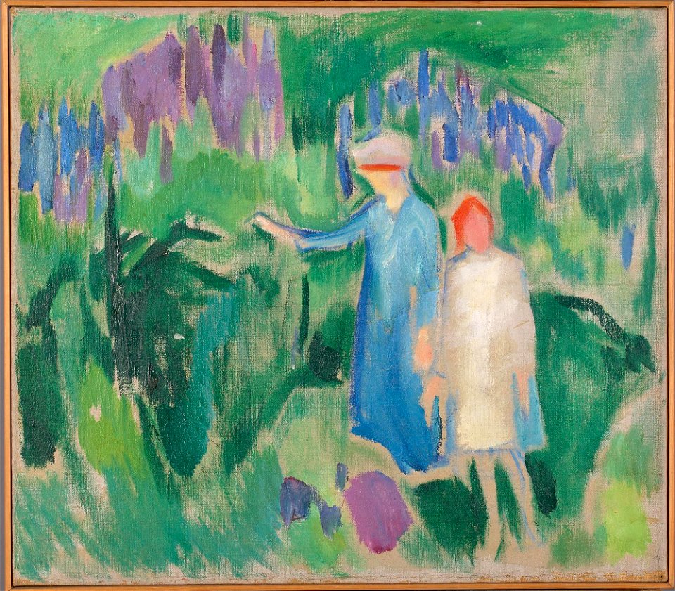 Edvard Munch - Mother and Daughter in the Garden - MM.M.00100 - Munch Museum