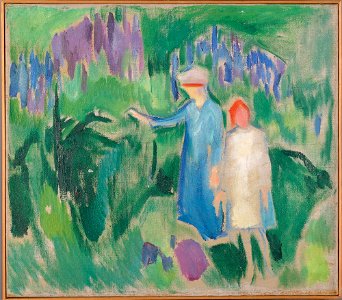 Edvard Munch - Mother and Daughter in the Garden - MM.M.00100 - Munch Museum