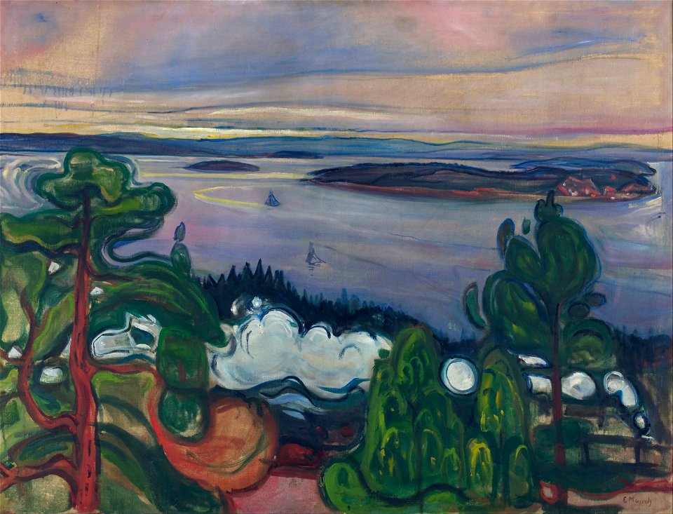 Edvard Munch - Train Smoke - Google Art Project