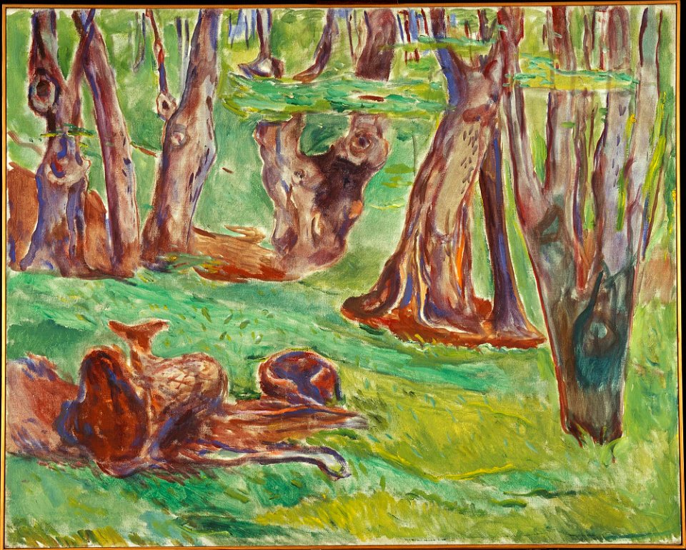 Edvard Munch - Rugged Tree Trunks in Summer - MM.M.00407 - Munch Museum