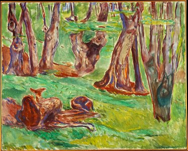 Edvard Munch - Rugged Tree Trunks in Summer - MM.M.00407 - Munch Museum