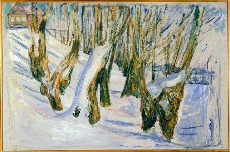 Edvard Munch - Rugged Trunks in Snow - MM.M.00970 - Munch Museum