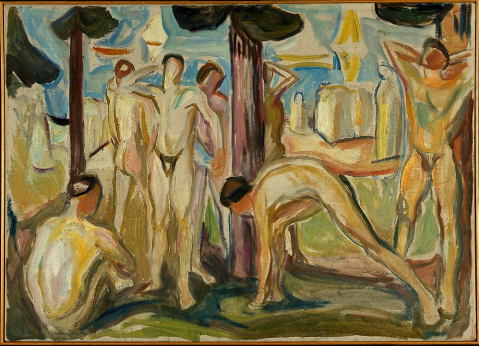 Edvard Munch - Naked Men in Landscape - MM.M.00294 - Munch Museum