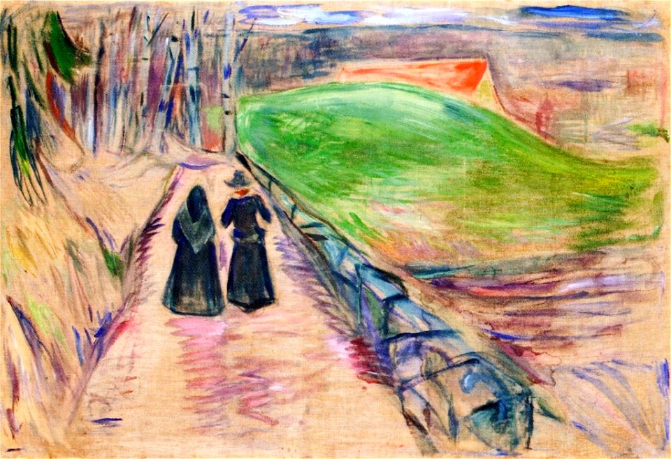 Edvard Munch - Two Women on the Road