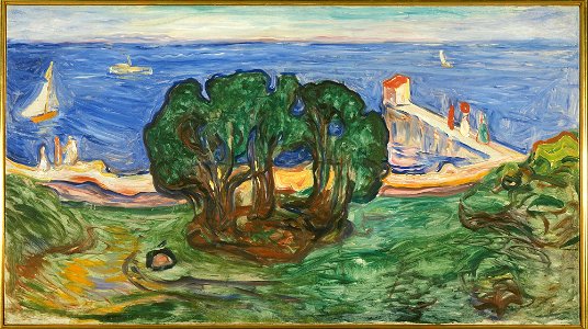 Edvard Munch - Trees by the Beach (The Linde Frieze) - MM.M.00014 - Munch Museum