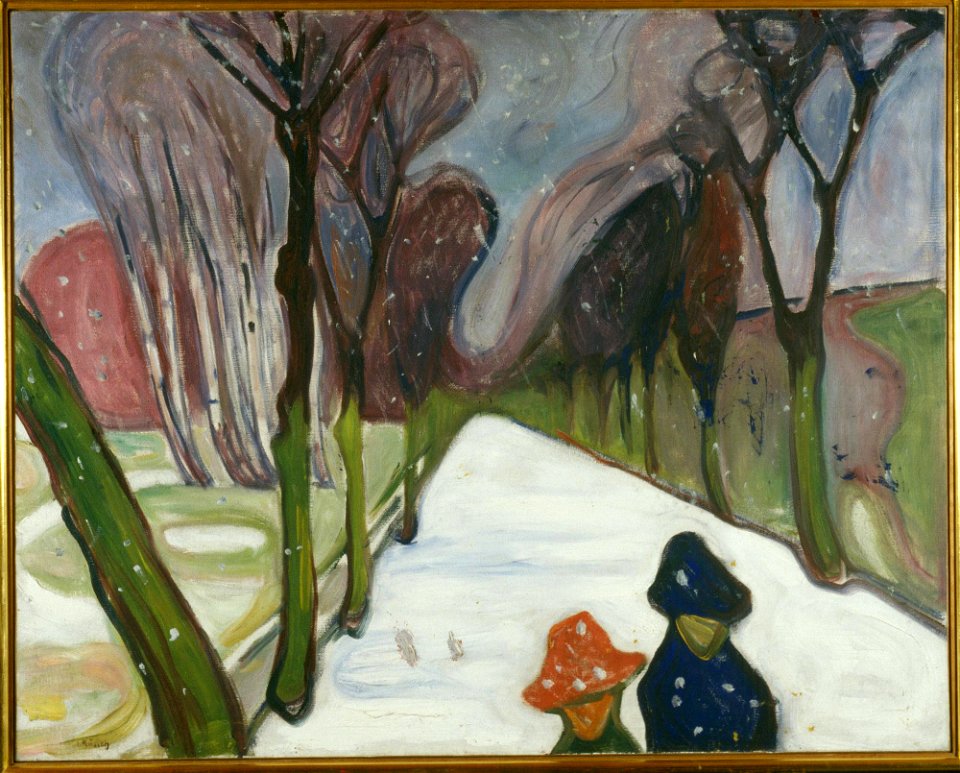 Edvard Munch - New Snow in the Avenue - MM.M.00288 - Munch Museum