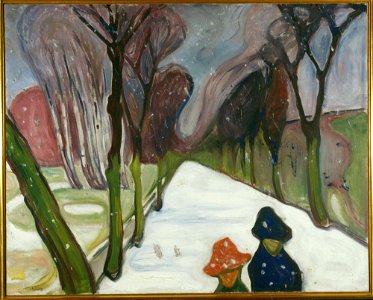 Edvard Munch - New Snow in the Avenue - MM.M.00288 - Munch Museum