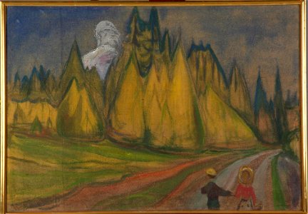 Edvard Munch - Two Children on Their Way to the Fairytale Forest - MM.M.00895 - Munch Museum