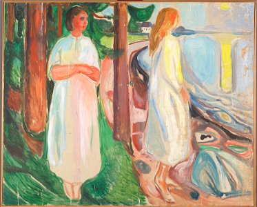Edvard Munch - Two Women in White on the Beach - MM.M.00786 - Munch Museum