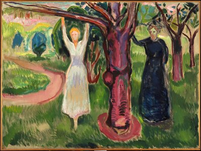 Edvard Munch - Two Women under the Tree in the Garden - MM.M.00694 - Munch Museum