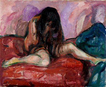 Edvard Munch - Weeping Nude - Google Art Project. Free illustration for personal and commercial use.