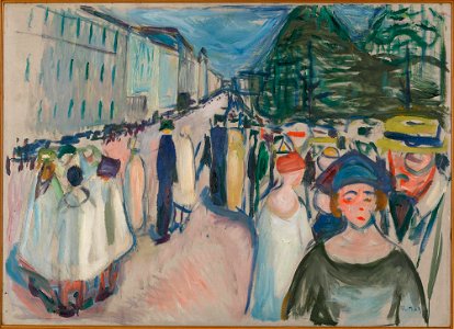 Edvard Munch - Promenade on Karl Johan - MM.M.00329 - Munch Museum
