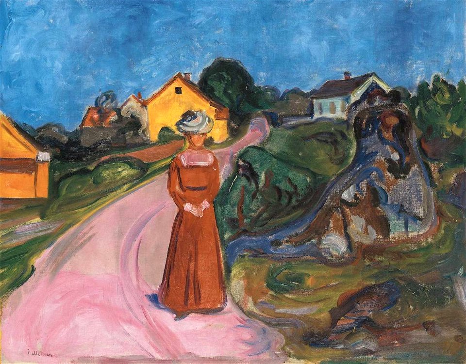Edvard Munch - Woman in Red Dress (1902-03)