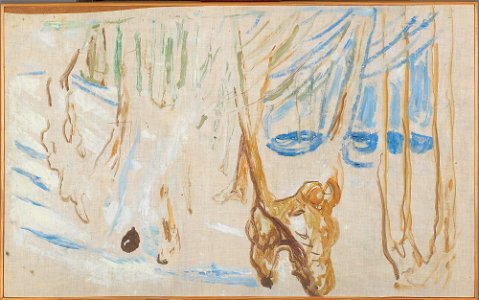 Edvard Munch - Rugged Trunks in Snow - MM.M.01080 - Munch Museum