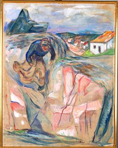 Edvard Munch - Woman Hurrying Downwards - MM.M.00891 - Munch Museum