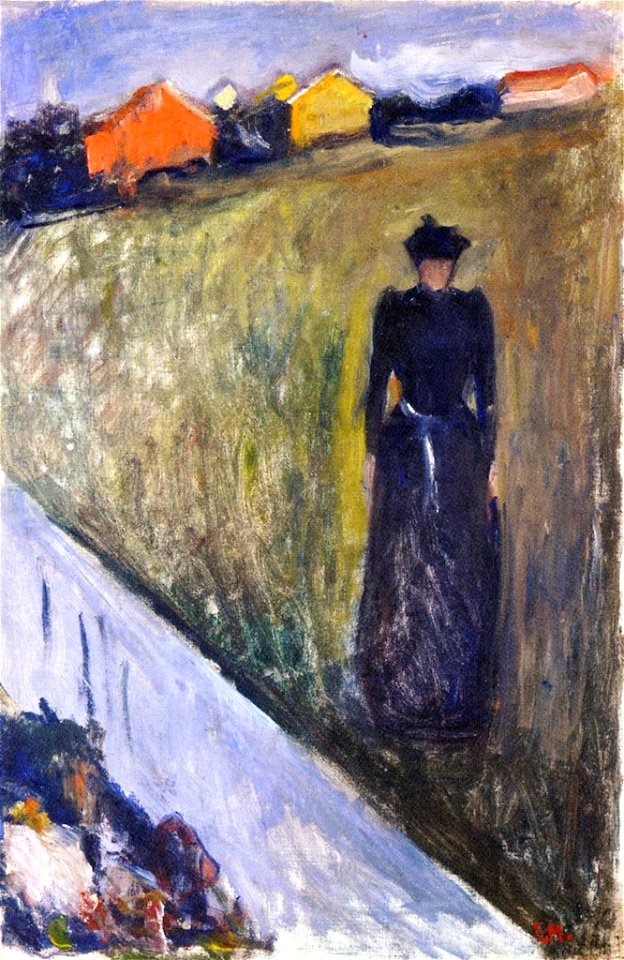 Edvard Munch - Woman in Evening Landscape