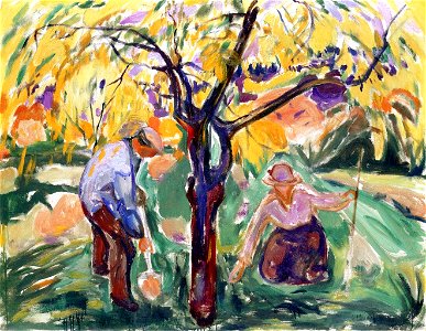 Edvard Munch - The Apple Tree (1921)