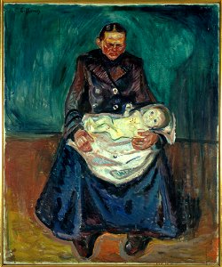 Edvard Munch - Woman with Sick Child. Inheritance - MM.M.00283 - Munch Museum