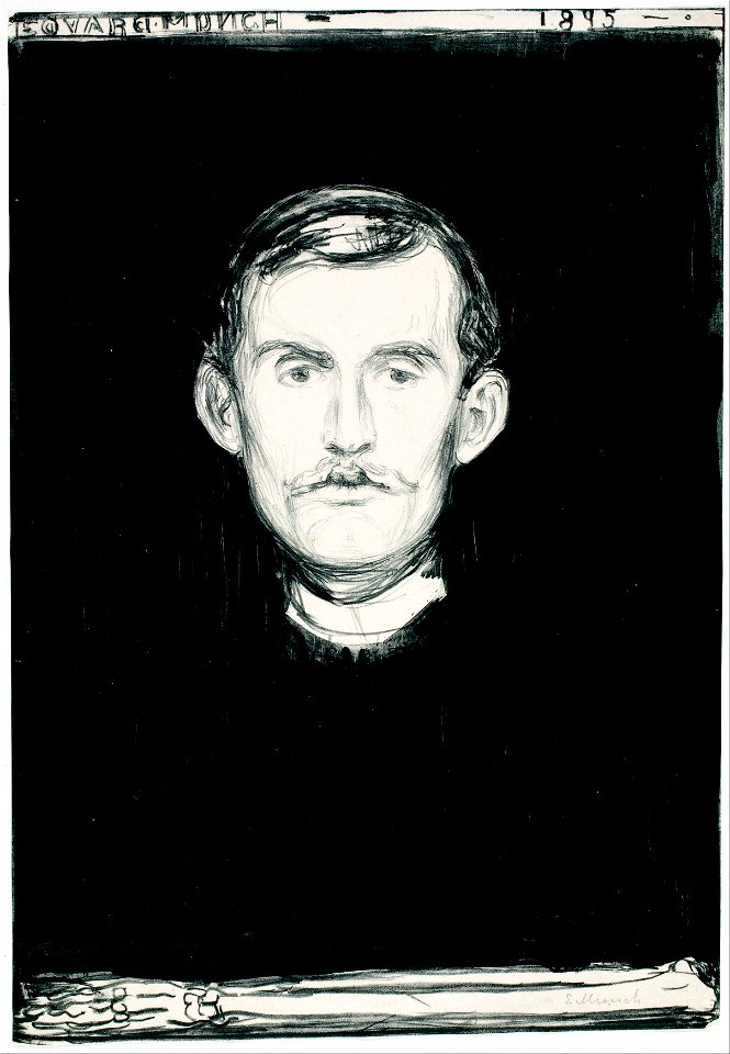 Edvard Munch - Self-Portrait (1895) G0192-59 - Google Art Project