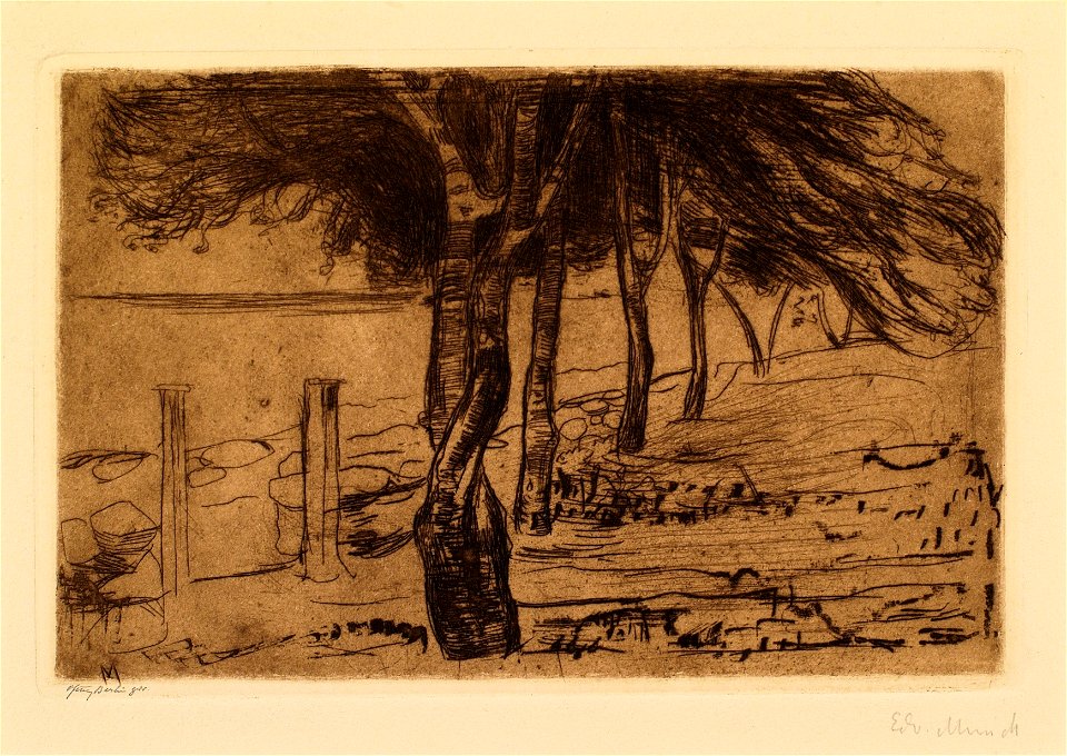 Edvard Munch Beach Landscape Thielska 297M42