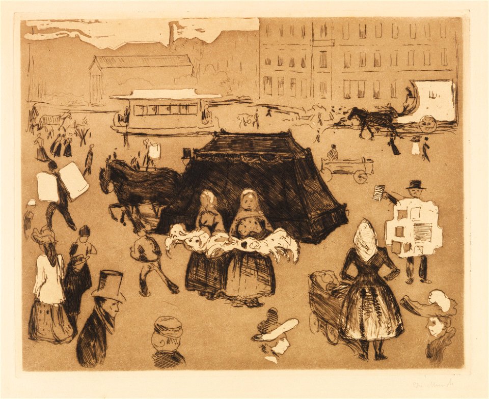 Edvard Munch Der Leichenwagen Potsdamer Platz 1902