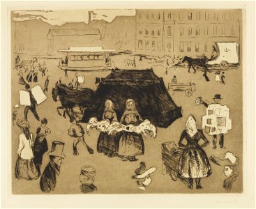 Edvard Munch Der Leichenwagen Potsdamer Platz 1902
