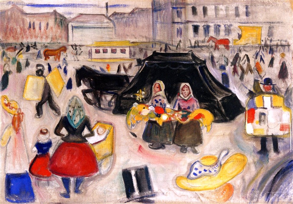 Edvard Munch - The Hearse on Potsdamer Platz