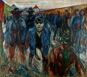 Edvard Munch - Workers on their Way Home - Google Art Project