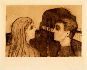 Edvard Munch Lovers on the Beach Thielska 297M11