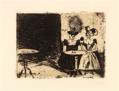 Edvard Munch Nachtcafé 1901