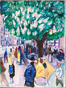 Edvard Munch - Street with Chestnut in Blossom - MM.M.00677 - Munch Museum