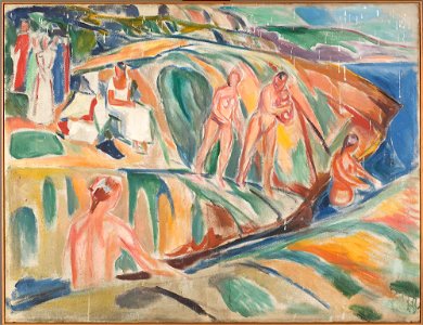 Edvard Munch - Sunbathing Women on Rocks - MM.M.00784 - Munch Museum