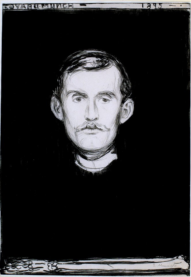 Edvard Munch Self-portrait Thielska 297 M48