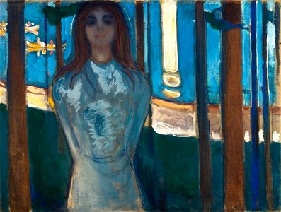 Edvard Munch - The Voice , Summer Night - Google Art Project. Free illustration for personal and commercial use.