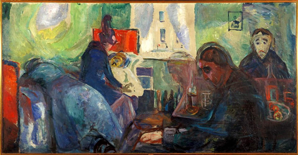 Edvard Munch - The Death of the Bohemian - MM.M.00377 - Munch Museum ...