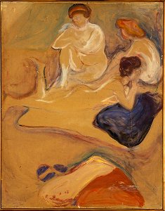 Edvard Munch - Three Naked Female Models - MM.M.00217 - Munch Museum