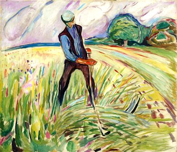 Edvard Munch - The Haymaker - Google Art Project. Free illustration for personal and commercial use.