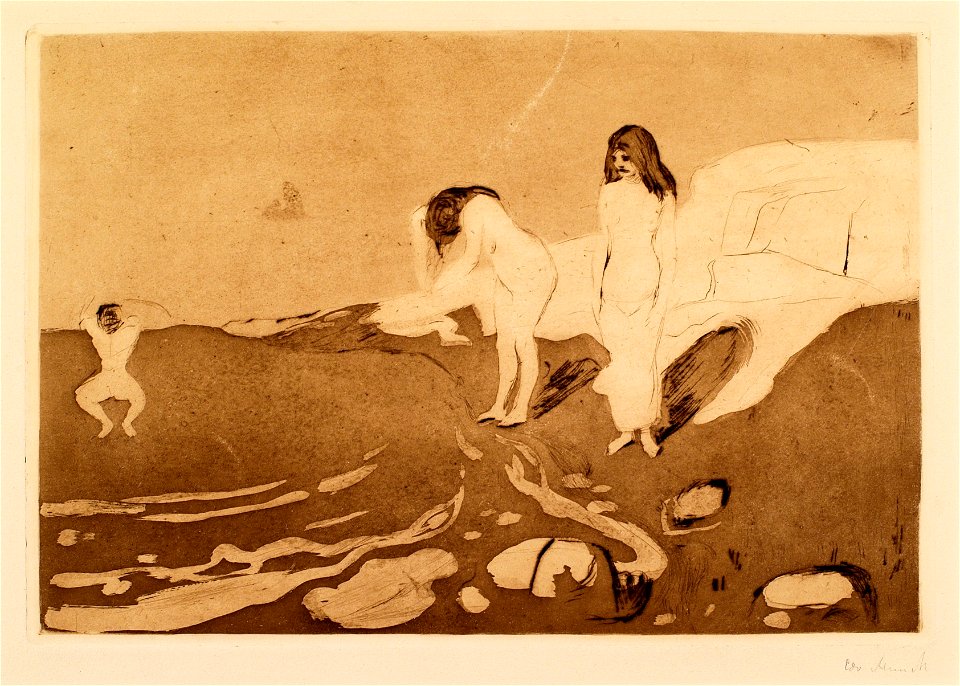Edvard Munch Women Bathing Thielska 297M9